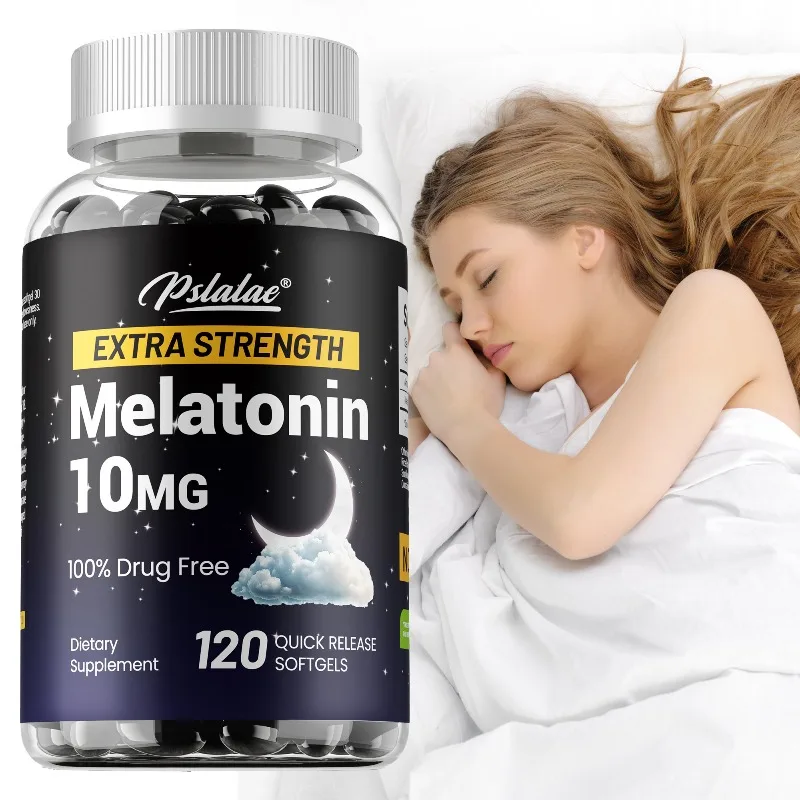 

Melatonin Capsules - Improve Mood, For Deep Sleep, Regulates The Nervous System, Enhance Cognitive Function, Non-GMO