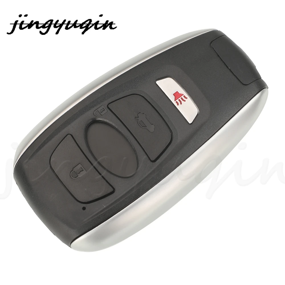 Jingyuqin 3/4 버튼 교체 원격 자동차 키 쉘 케이스, 스바루 BRZ 레거시 임프레자 포레스터 WRX 아웃백 XV 크로스스트렉용