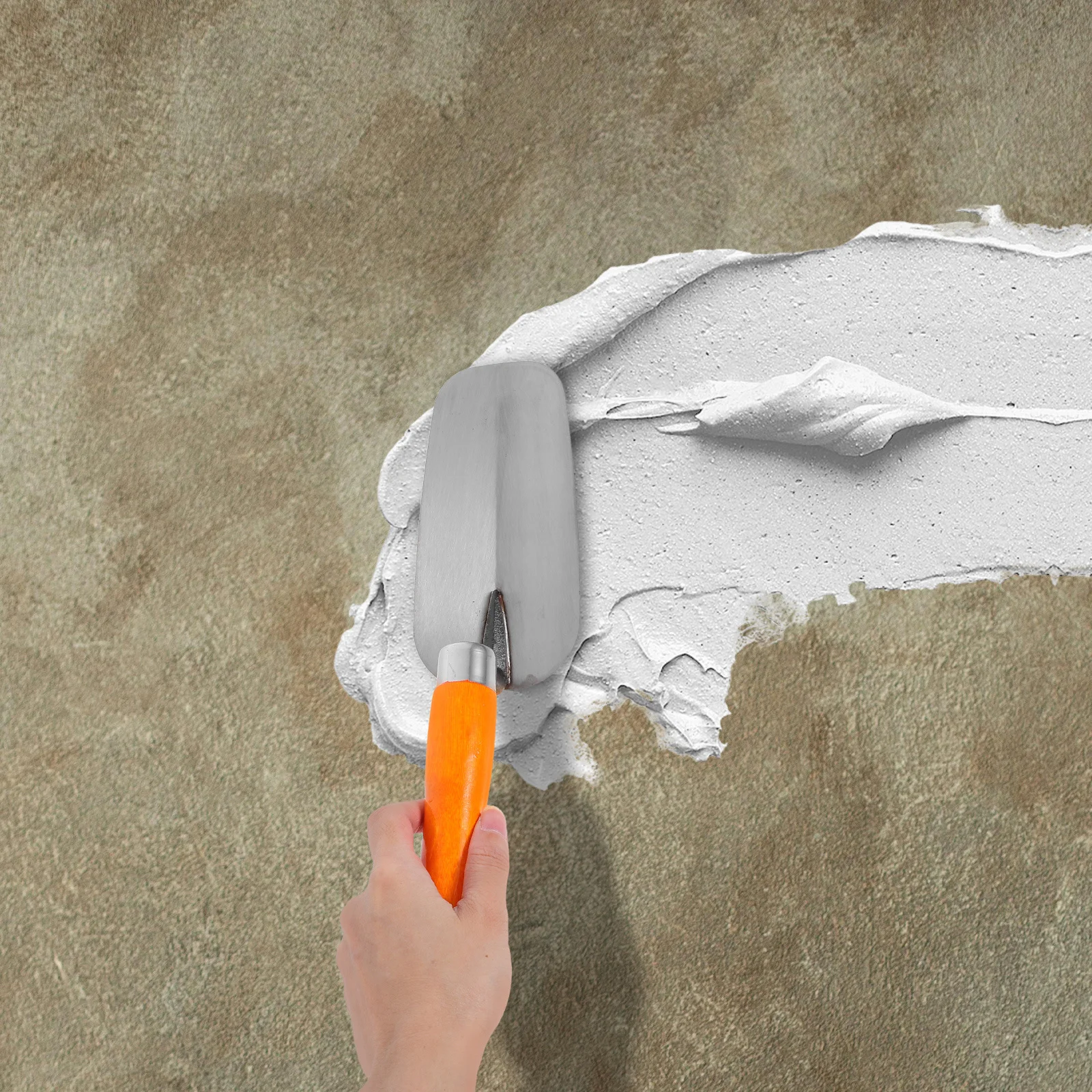 

Stainless Steel Trowel Wood Handle Concrete Drywall Finishing Tool for Construction Durable Ergonomic Design Easy Cleaning