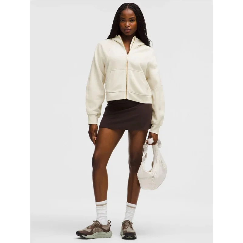 

Women Fleece Lined Hooded Zip Up Sweatshirt Loose Fit Embroidered Casual Warm Hoodie Coat Comfortable Autumn Winter Daily