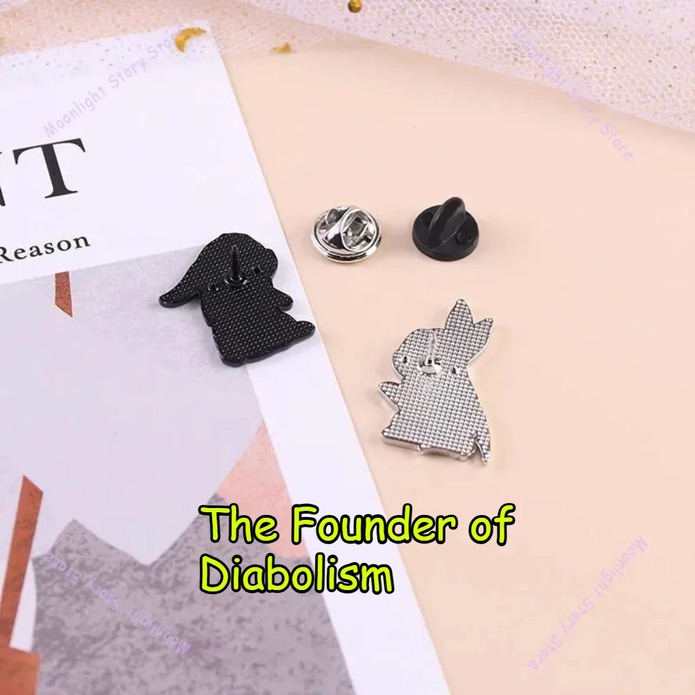 Mo Dao Zu Shi Brooch Cute Cartoon Bunny Alloy Badge Wei Wuxian Lan Wangji Chen Qianling Wangxian Couple Rabbit Pin Accessories