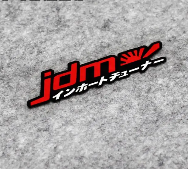 Adesivo refletivo de vinil com letras japonesas para carro, decalque de motocicleta e carro para drift de corrida japonesa 12 * 3cm PVC