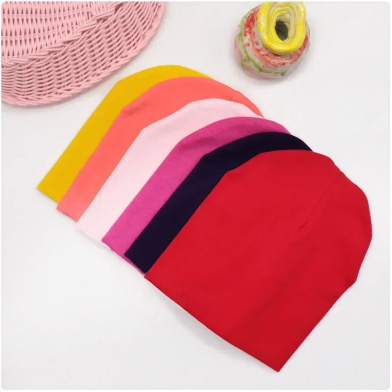 Chapeau Hip Hop en coton pour bébé de 6 mois à 3 ans, casquette de printemps et d'automne pour tout-petits, écharpe pour garçons et filles, couleur unie chaude pour l'hiver