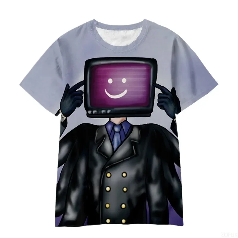 

Surveillance Person, Toilet Person, TV Person, Funny Cartoon Series, Casual Loose T-shirt