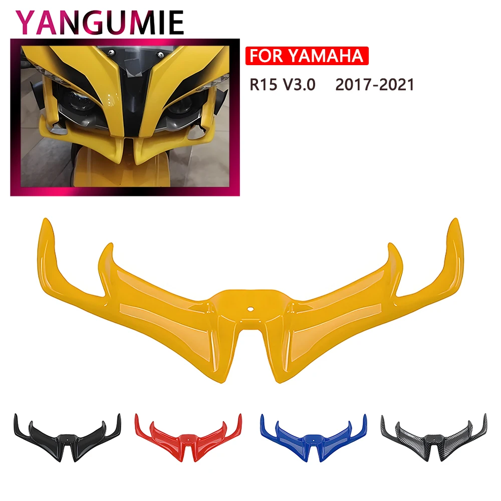 

Подходит для Yamaha YZF-R15 v3.0 2017-2021: модифицированный дефлектор-«птичий клюв», воздухозаборник «акулий плавник», нижний спойлер-«ветрозащита».