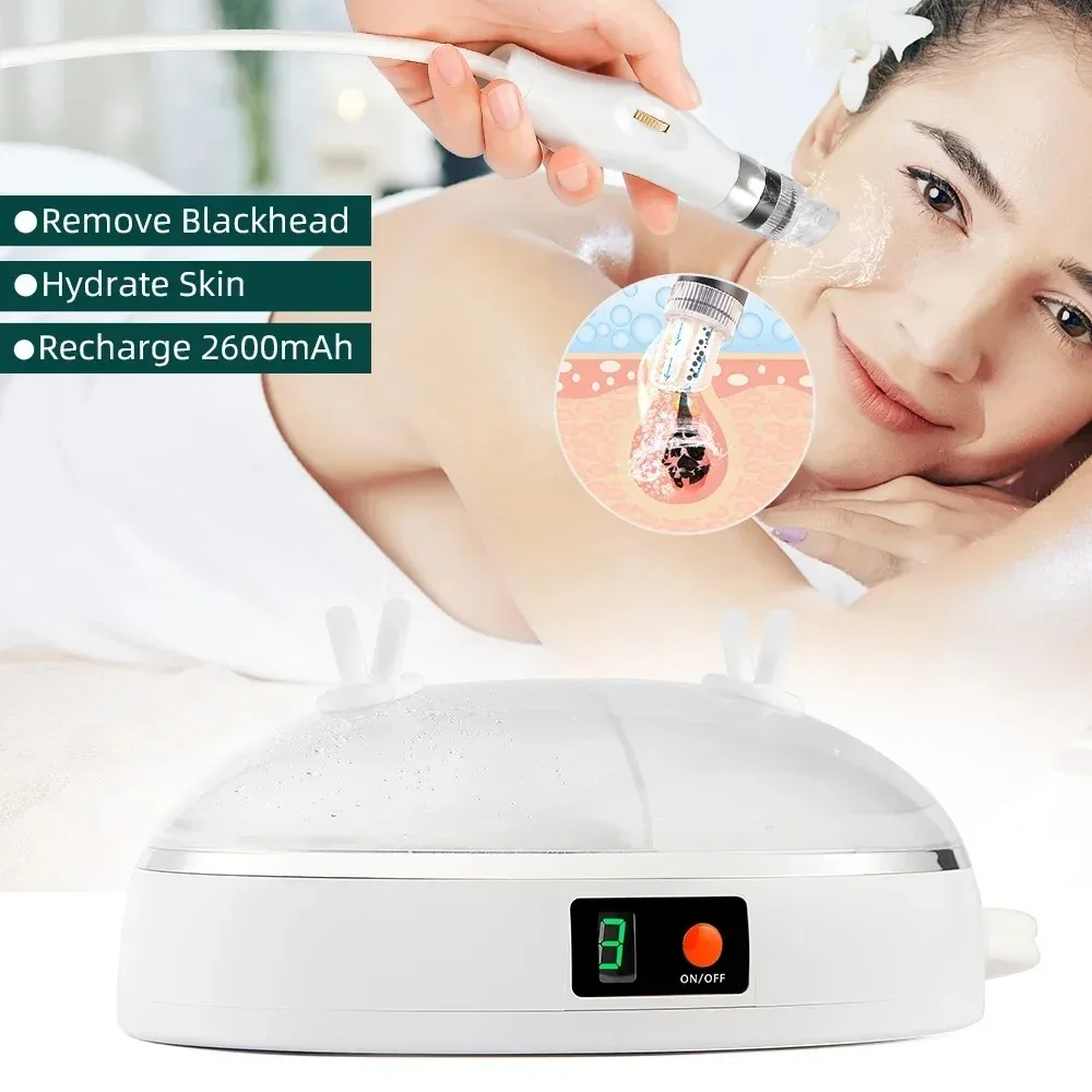 New Facial Blackhead Remover Pore Vacuum Cleaner USB Rechargeable Oxygen Facial Machine Cleaning Jet for Home and Beauty Salon