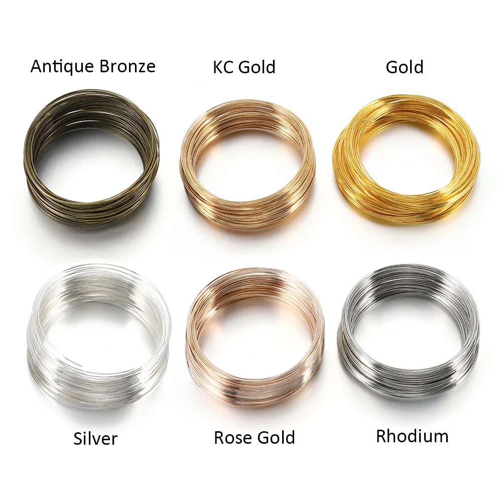 100 Loops Memory Beading Steel Wire Loop Circle 55/60/115mm for Beading Bangle Bracelet Making DIY Jewelry Making Wholesale - Image 5