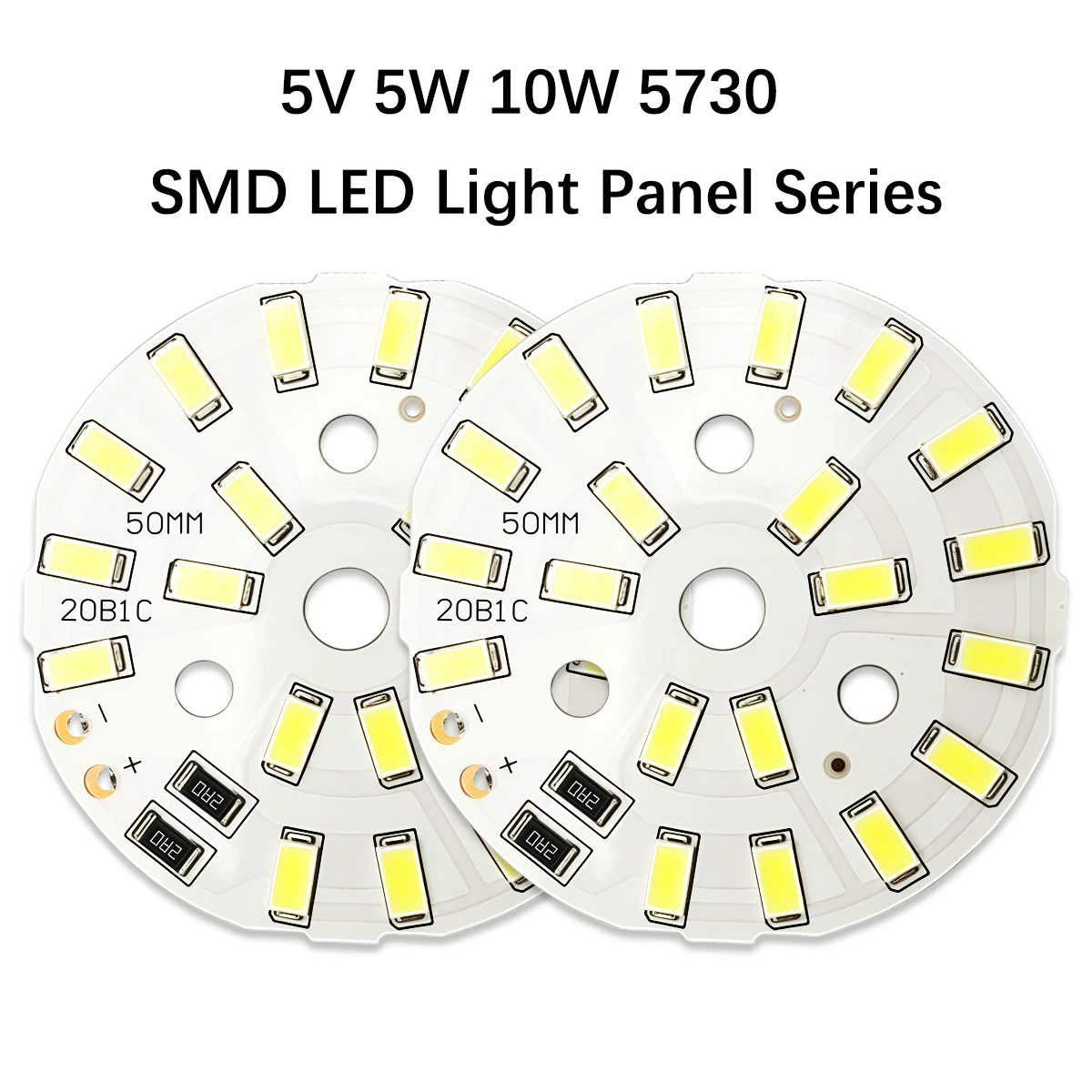

10 шт. 5 В круглый светодиодный светильник 5 Вт 10 Вт SMD5730 SMD2835 3000 К теплый белый 6000 К подсветка низковольтная круглая алюминиевая панель лампы