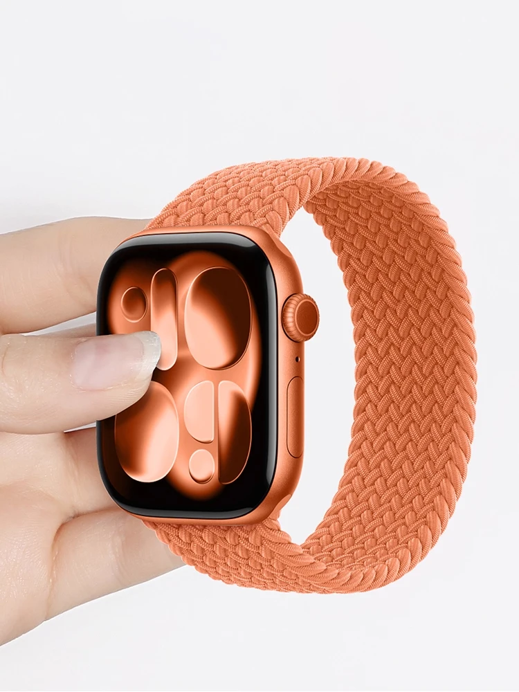 Geflochtene Solo-Loop für Apple Watch 11 Band Serie 10 9 7 8 SE 6 Ultra 3 49 mm 46 mm 42 mm 44 mm 41 45 mm Armband Correa iWatch-Armbänder