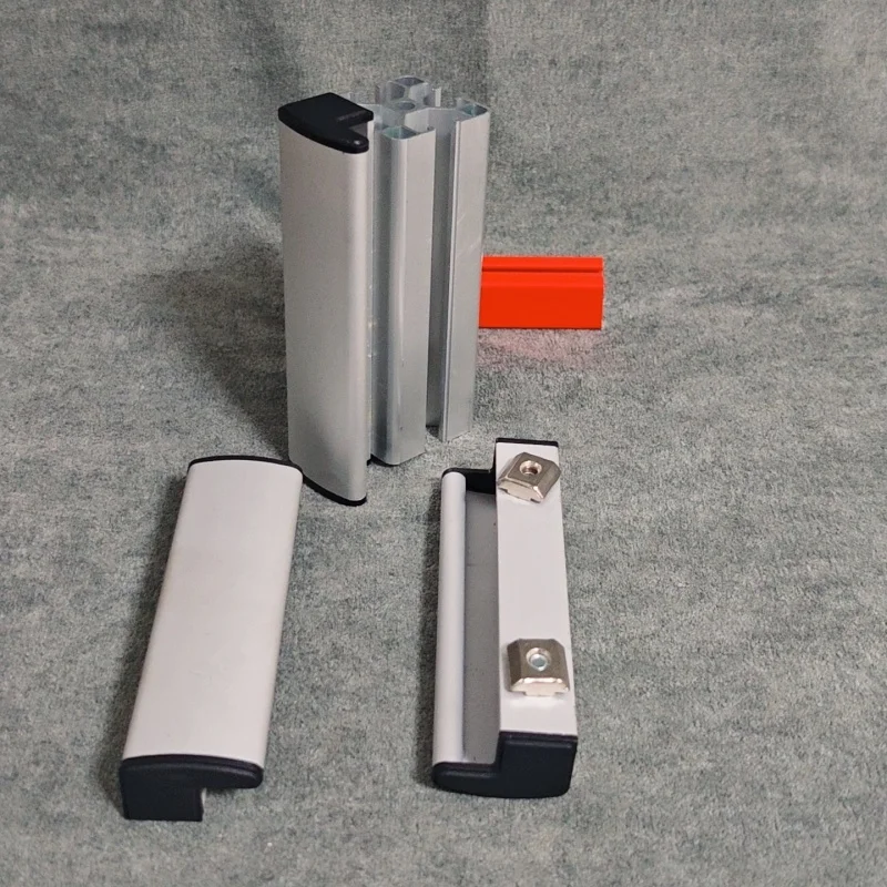 Aluminum profile door handle 20/30/40 cabinet inside and outside handle, hole distance 80mm