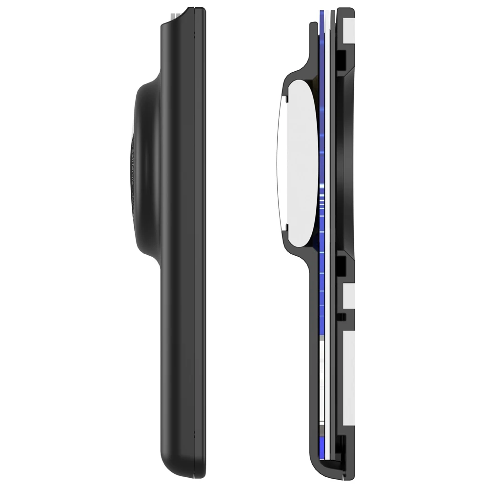 Magnetic Wallet Card Holder Protective Case for AirTag Tracker Cover for Magsafe IPhone 12-17 Series Cover  Magnetic Card Holder