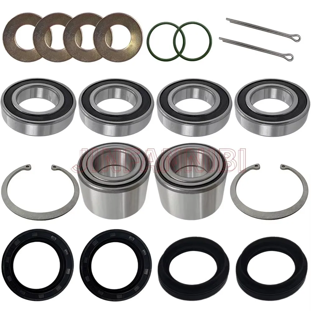 

Front Rear Wheel Bearing Seals Kit for Yamaha Kodiak 400 450 YFM450 2005-2006