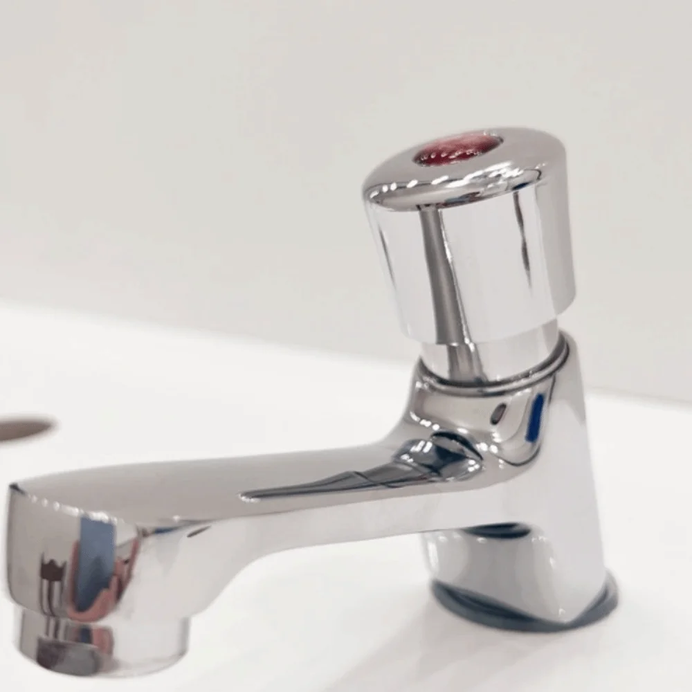 Durable Single Cold Water Time Delay Faucet Copper Female Thread G1/2 Self Closing Tap Push Button Water Saving Faucet Hotel Use