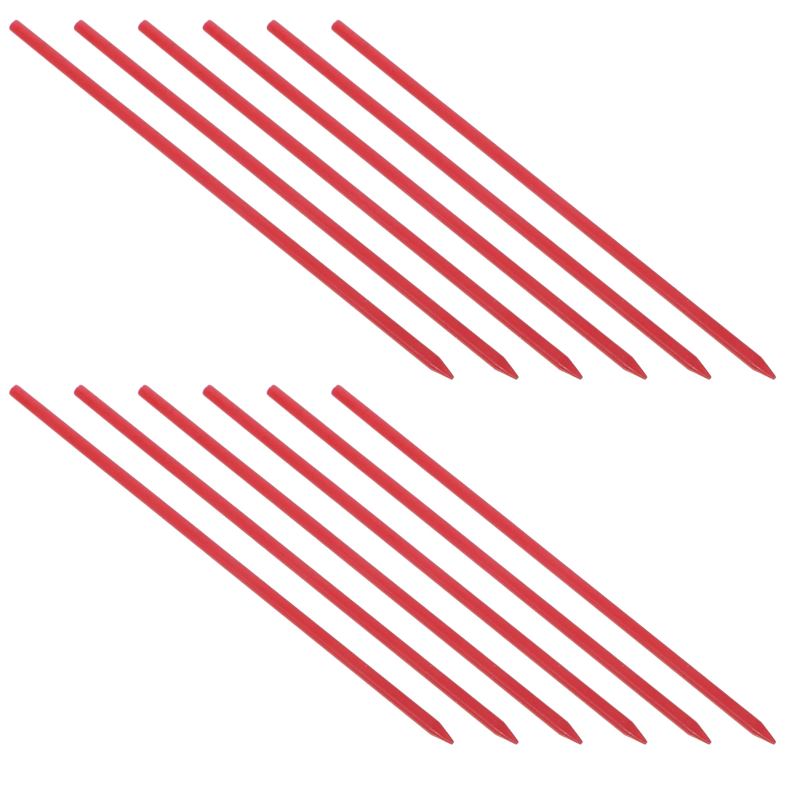 48pcs Deep Hole Construction ดินสอเติม 2 มม.สีแดง Carpenter ดินสอ Cores สําหรับงานไม้ร่างและ Crafting สําหรับเครื่องหมายบน