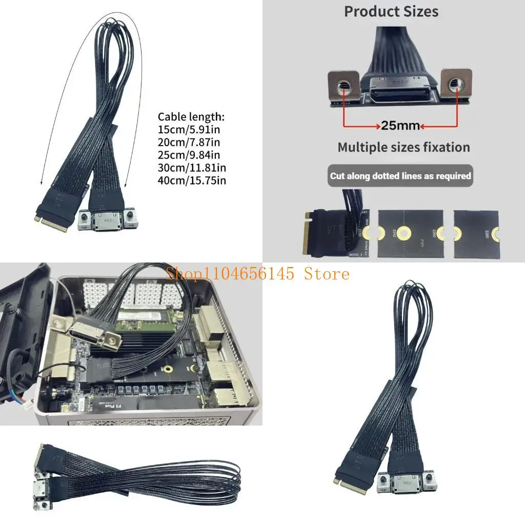 

5ASD M.2 в Oculink SFF8611 Конверсионный кабель.