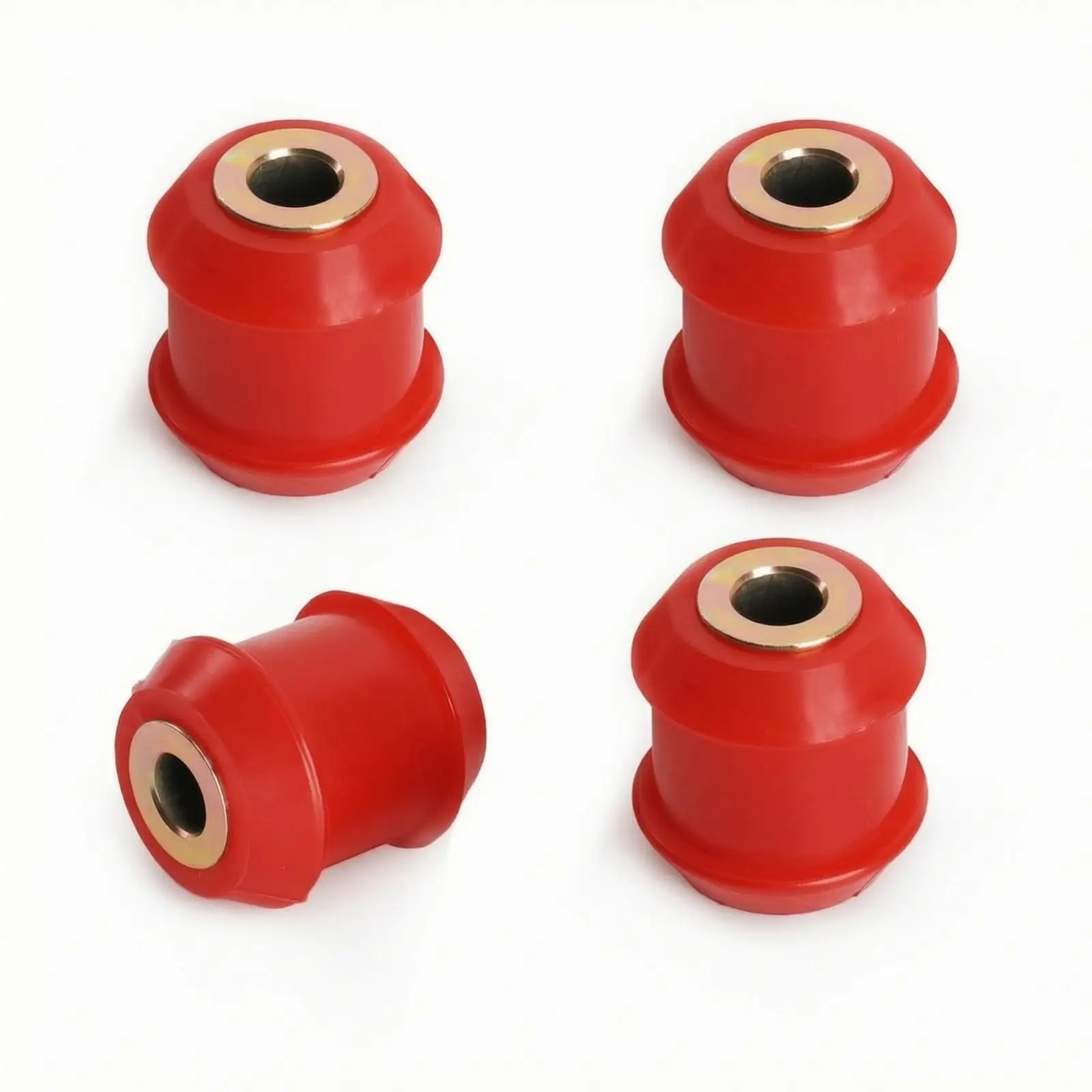 4 Pieces Polyurethane Control Arm Bushing Red Motorcycle Sedan Hanging Bushing High Performance for Car Enthusiasts,