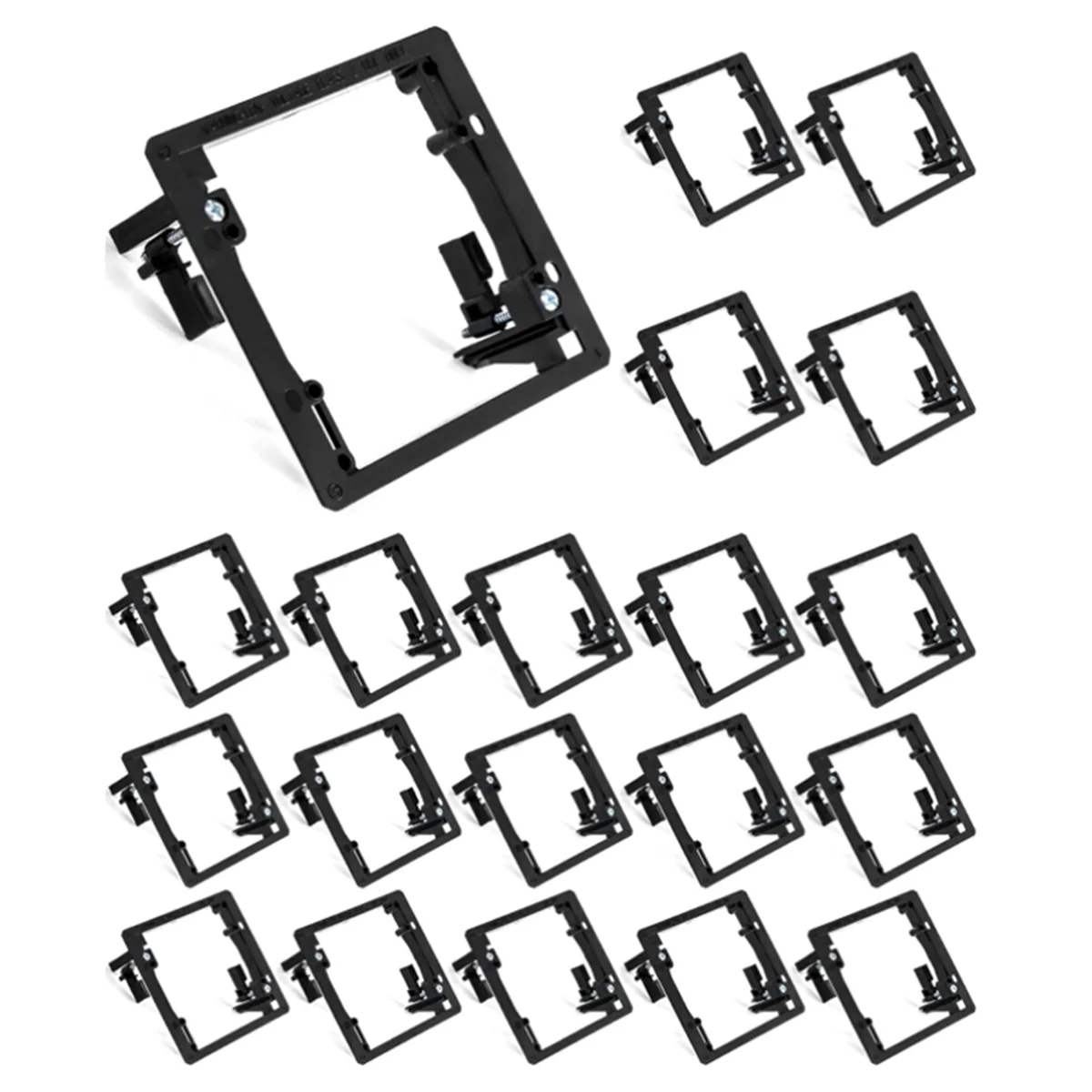 2GANG Multi-Purpose Drywall Panel Low Voltage Mounting Bracket Equipment for Telephone Lines, Network Cables,20PCS