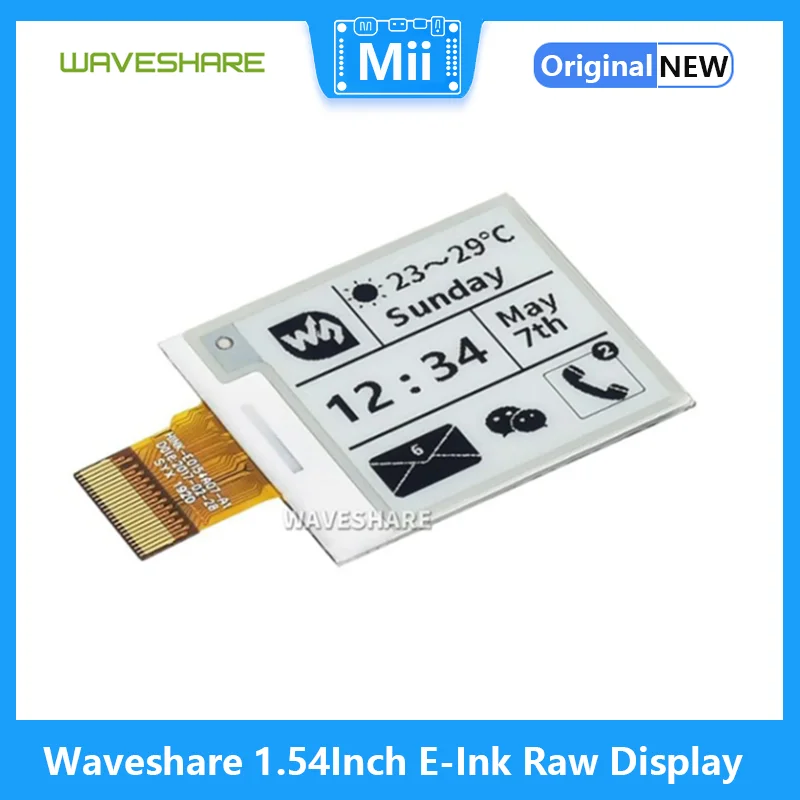 Waves hare 1.54/2.13/2.7/2.9/7.5/7.8/9.7/10,1 Zoll E-Ink-Roh display 200x200 Pixel E-Paper-Bare-Screen