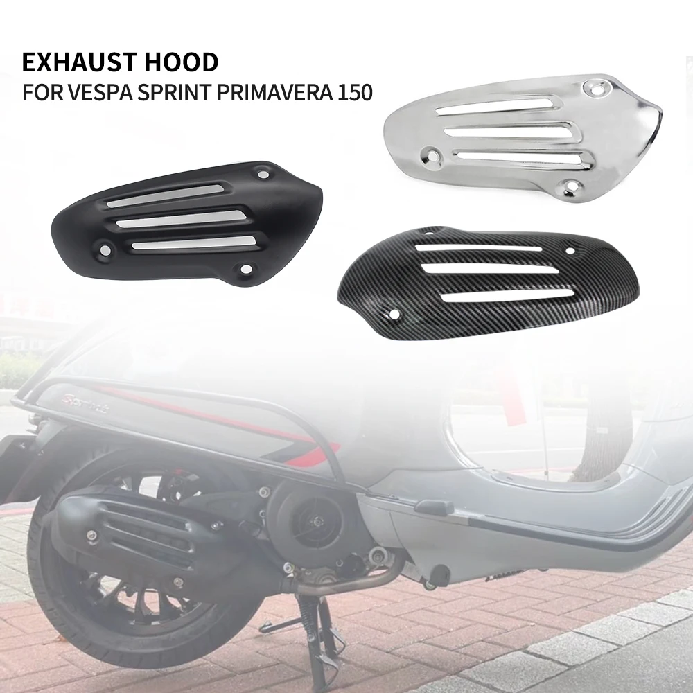 

Motorcycle Exhaust Pipe Cover engine Heat Shield Guard For Vespa Sprint 150 2016 2024 For Primavera 125 150 2014 2024