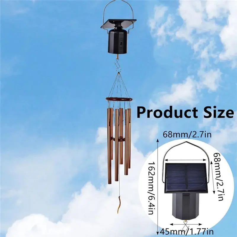 BMBY-Solar Powered Wind Spinner Solar Motor With Hook No Batteries Requireds Hanging Rotating Motor For Outdoor Garden Patio