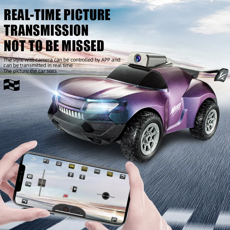 

2.4G high definition camera WIFI remote control car real-time transmission smart toy car high speed drift racing