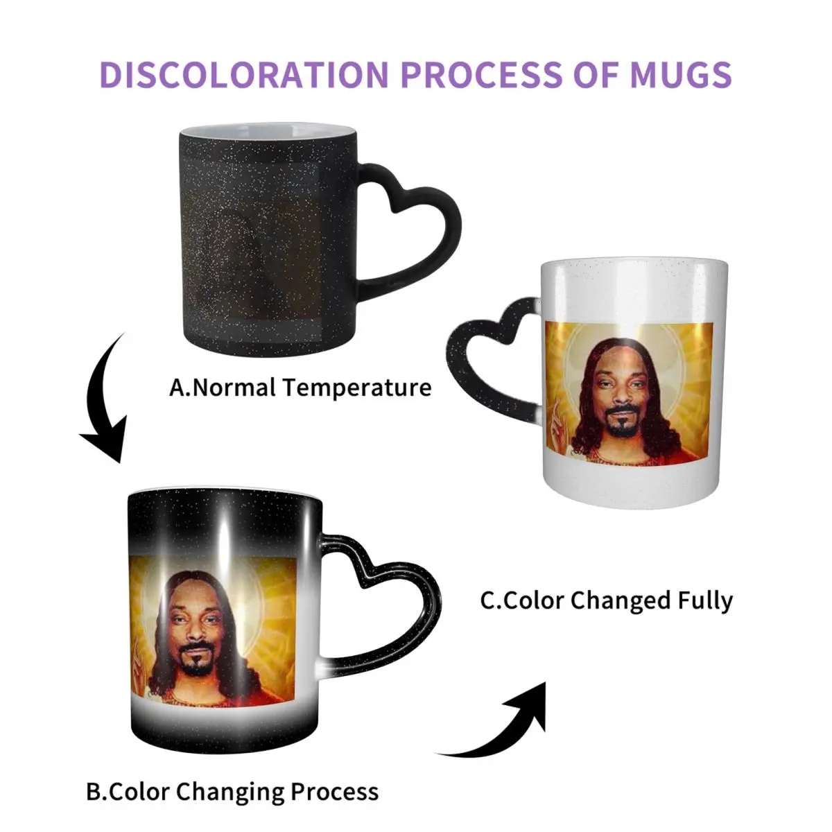 Snoop Dogg Goes Jesus Mug Funny Ceramic Coffee Cups Tea Mugs Milk Cup Drinkware Gifts for Woman Man