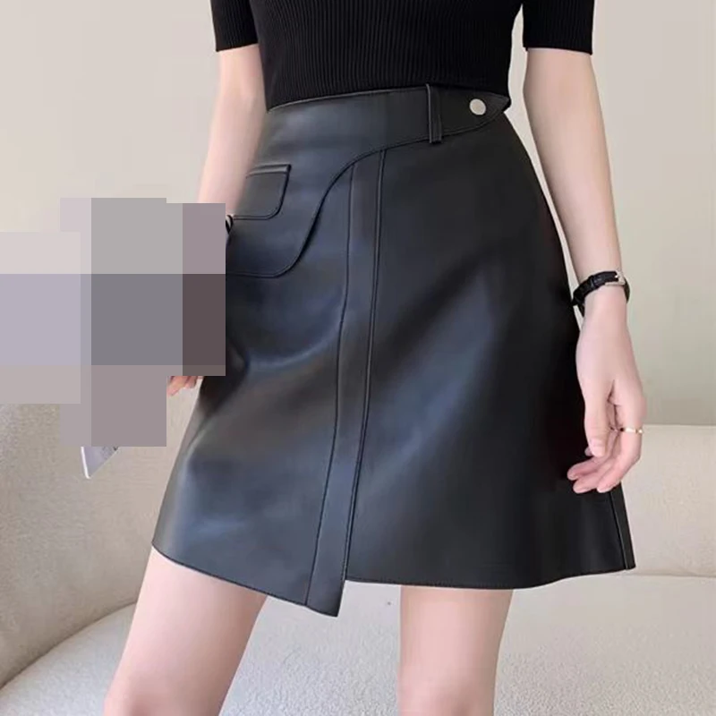 Autumn and Winter 2022 New Design Sense High Waist Slim A-line Hip Wrapped Skirt Women  skirts for women