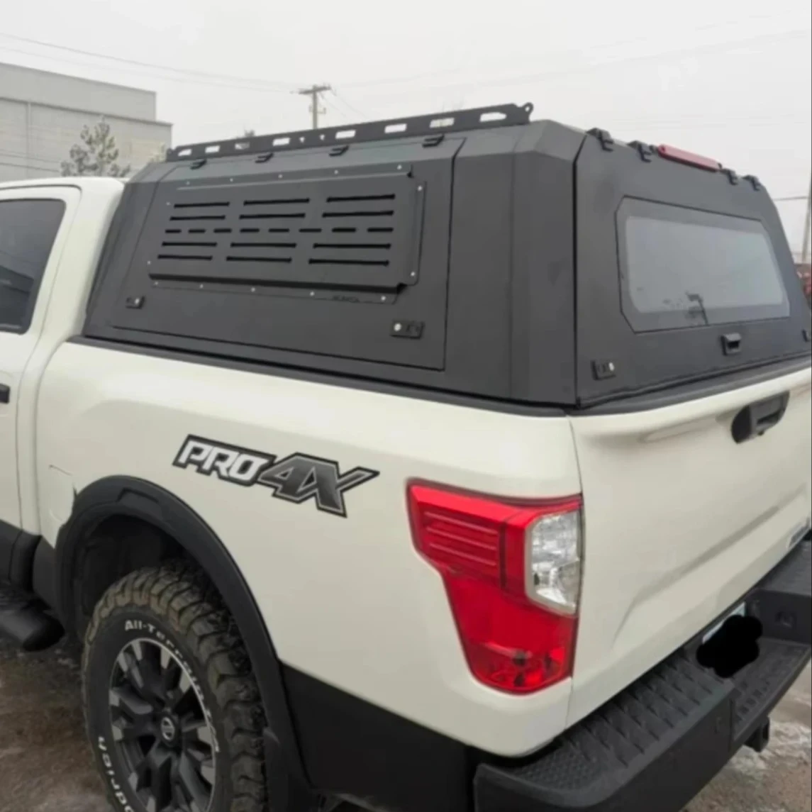 

Black Matte Truck Topper for Titan Aluminum Hardtop Truck Camper Shell Canopy