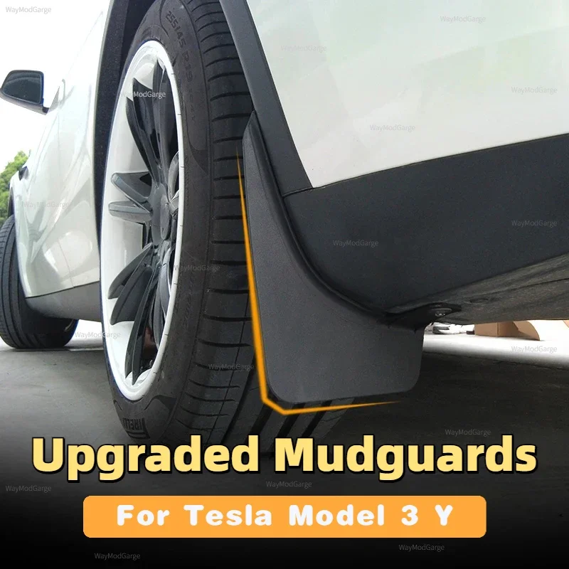 Mudguards for Tesla Model 3 Y Upgraded Original Mud Fenders TPV Wheel Mud Flaps Car Exterior Modification Accessories 2017-2023