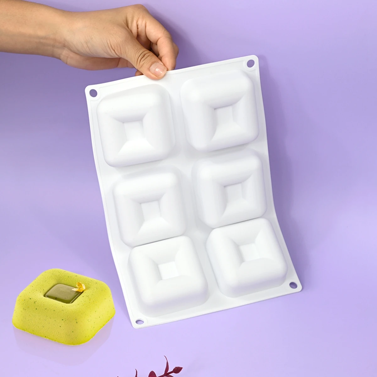 

Mousse Silicone Mold Square Silicone Mold DIY Chocolate Mold Mousse Cake Baking Decorating Dessert Cake Decoration Modeling