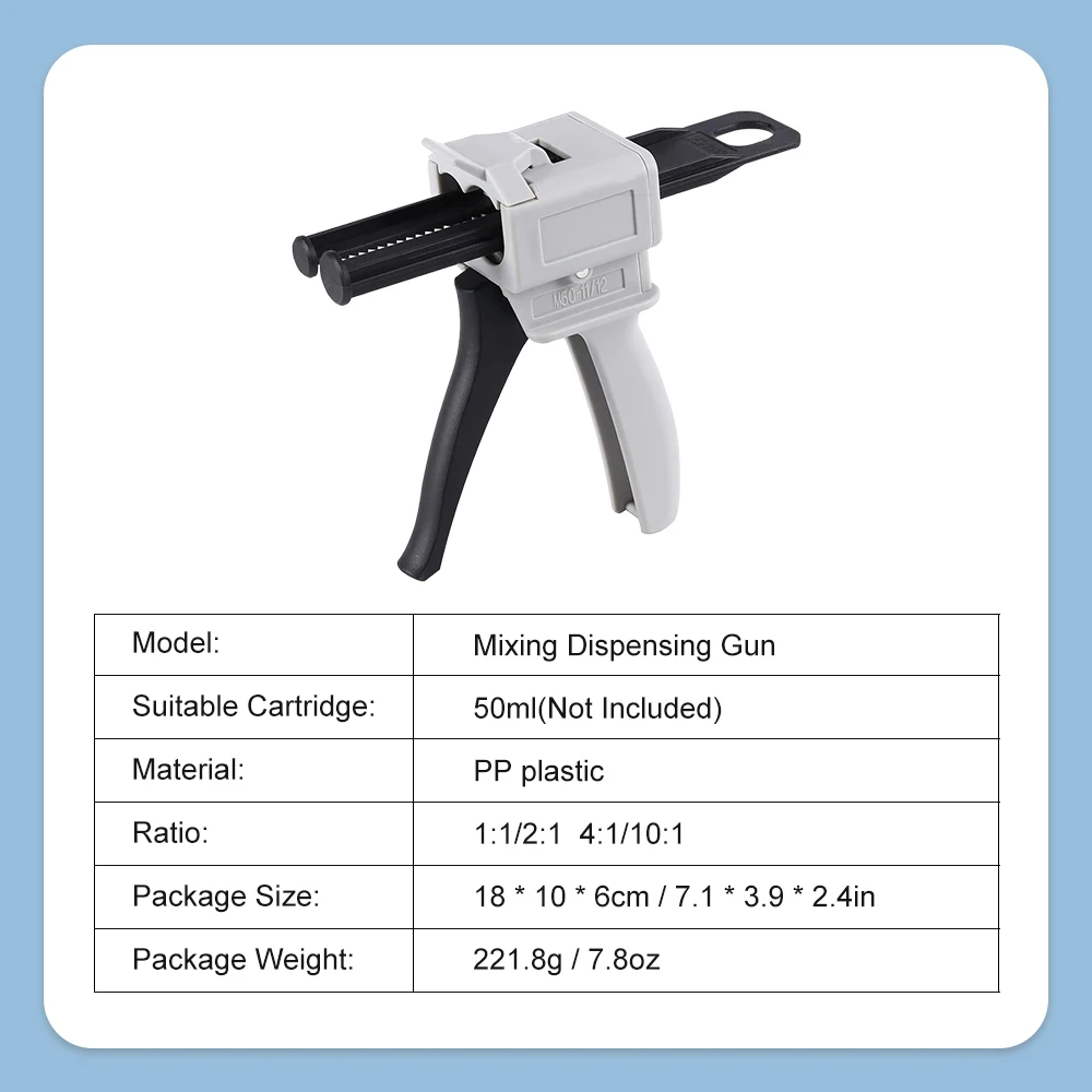 Denspay ทันตกรรม Impression ผสม Dispensing 4:1/10:1 ยางซิลิโคน Dispenser ปืน Universal Dispensing Gun เครื่องมือทันตแพทย์