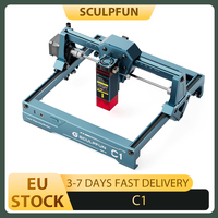 SCULPFUN C1 3W Mini Laser Engraver, 10000mm/min, 0.04mm Ultra-Fine Compressed Spot, 100nm-500nm Effective Filtration, 150*130mm