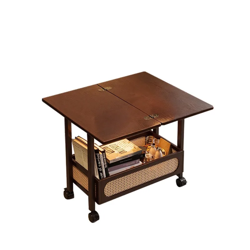 Multi-purpose foldable table rack integrated, trolley household, storage rack