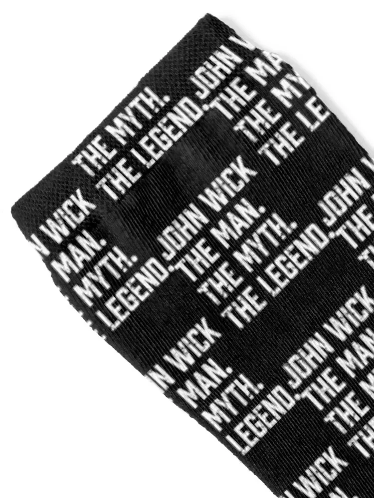 O Homem O. Mito. The Legend John Wick Socks kawaii profissional correndo meias femininas masculinas