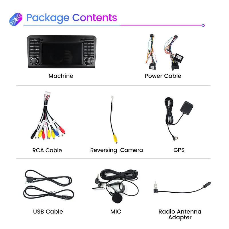 أندرويد 13 أتوراديو لمرسيدس بنز ، راديو السيارة ، واي فاي ، نظام تحديد المواقع ، RDS ، كاربلاي ، مل W64 ، X164 ، ML350 ، ML300 ، GL500 ، ML320 ، ML280 ، GL350 ، Wi-Fi