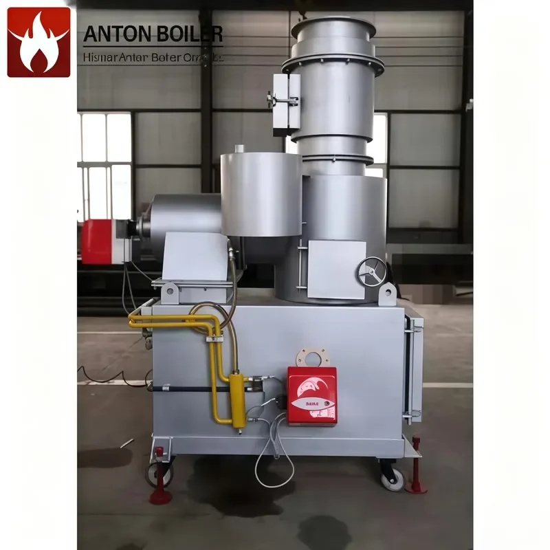 J ANTON BOILER WFS-300 3-Chamber Gasification Incinerator for Urban Garbage Medical Waste Animal Carcass Negative Pressure