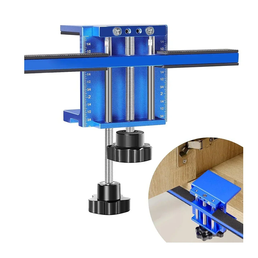 

Cabinet Door Mounting Jig Cabinet Door Installation Aluminum Alloy Hole Opener For Kitchen Cabinets Bathroom Cabinets Wardrobes