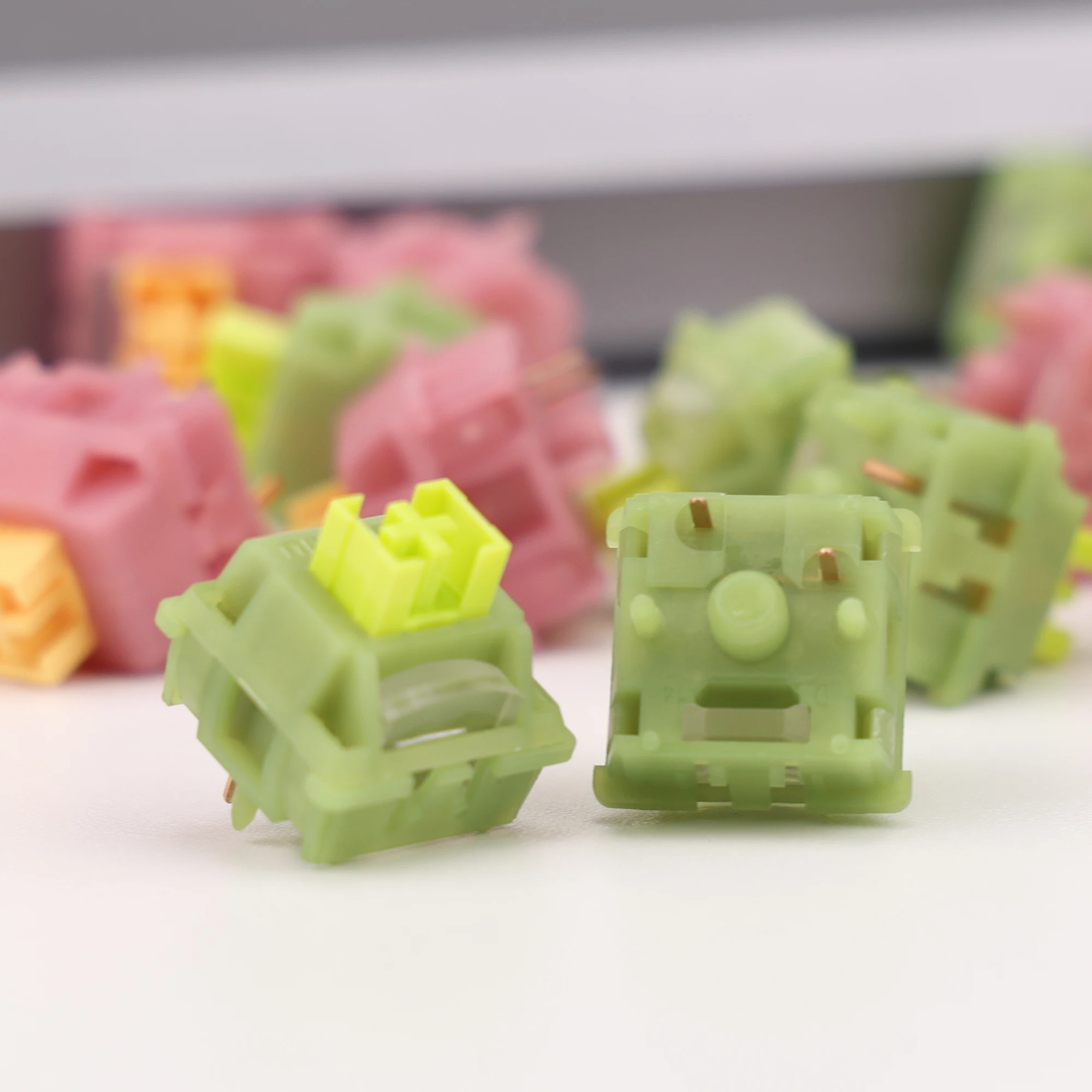 Outemu Silent Peach V3 Switch Lubed Mute Lemon V3 Switches Mechanical Keyboard Linear Tactile 5Pin Hot swap Pre Lubed  POM