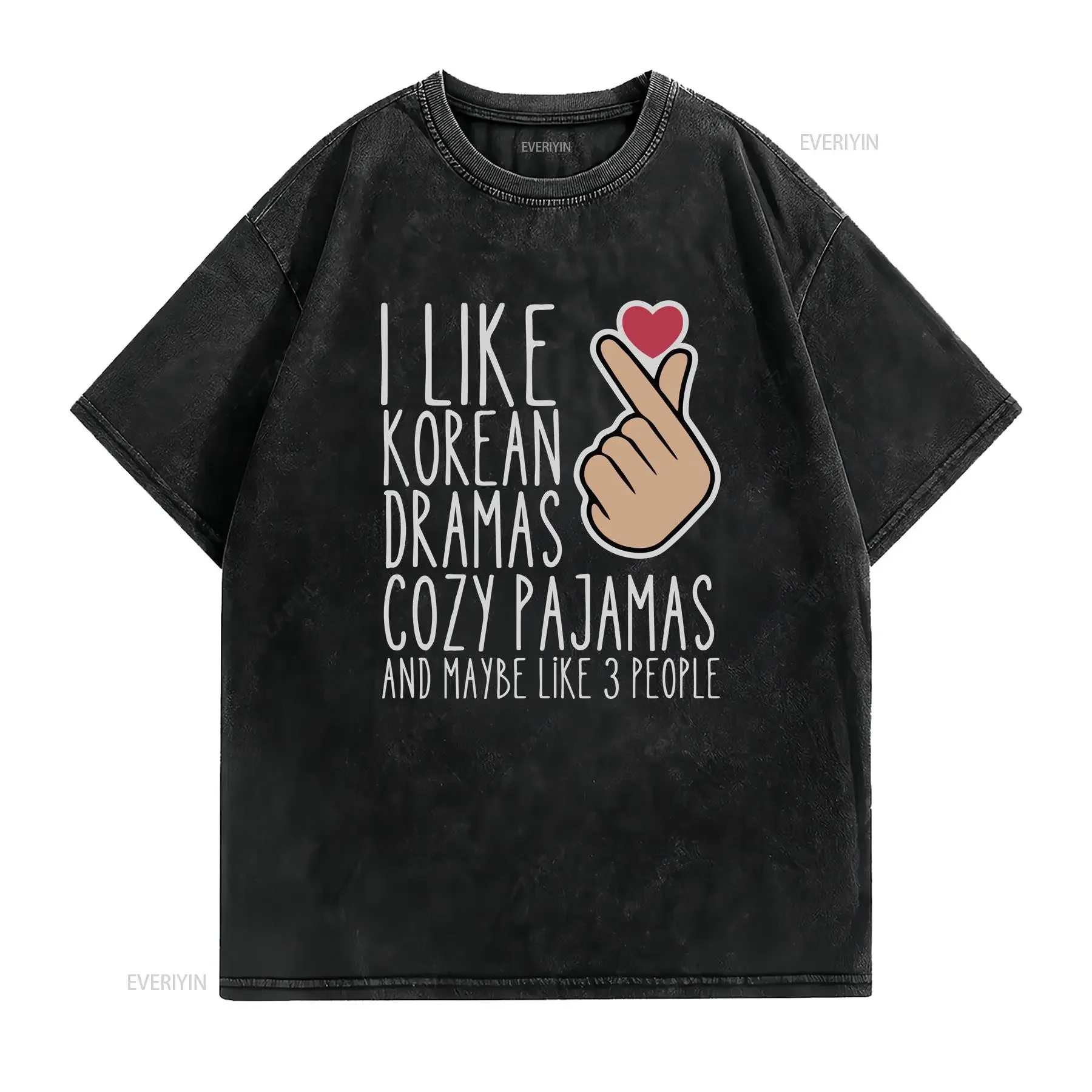 Kdrama T Shirt for K Drama fan I like korean dramas lover funny graphic tee vintage Washed designer clothes Slightly