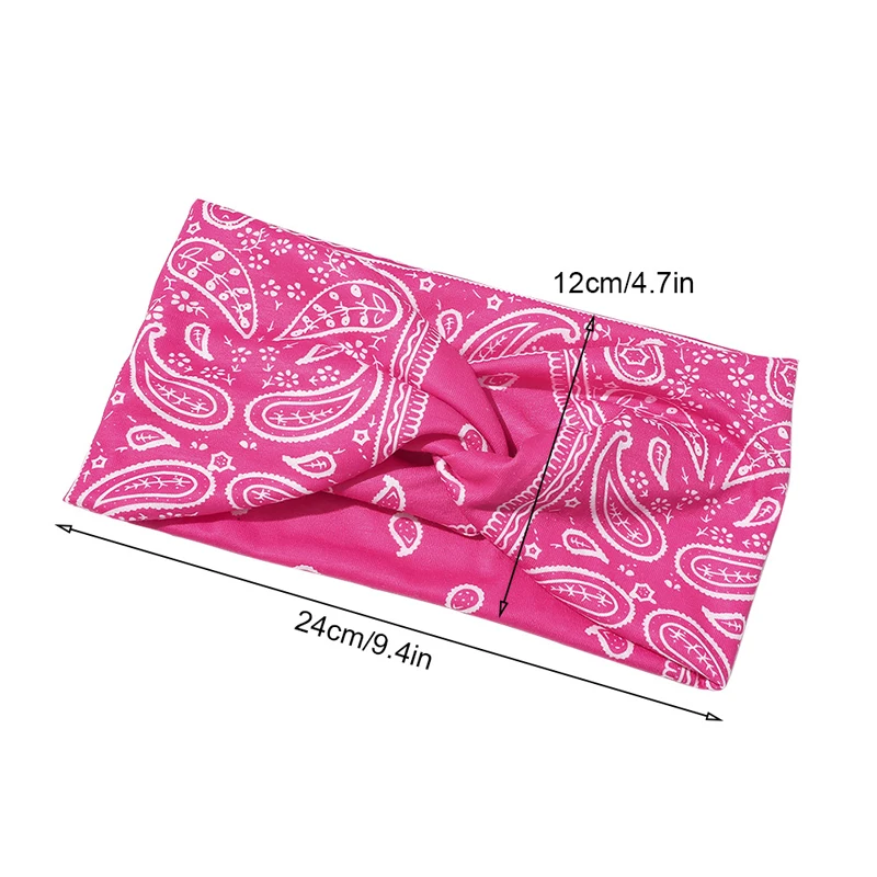 12cm Wide Yoga Elastic Headbands For Women Bohemian Hair Bands Vintage Sport Scrunchies Styling Hair Accessories Braids Tool