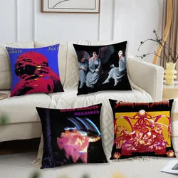 Band B-Black S-Sabbath Paranoid Pillow Case Living Room Sofa Cushion Cover Suitable For Home Bedroom Room Decoration