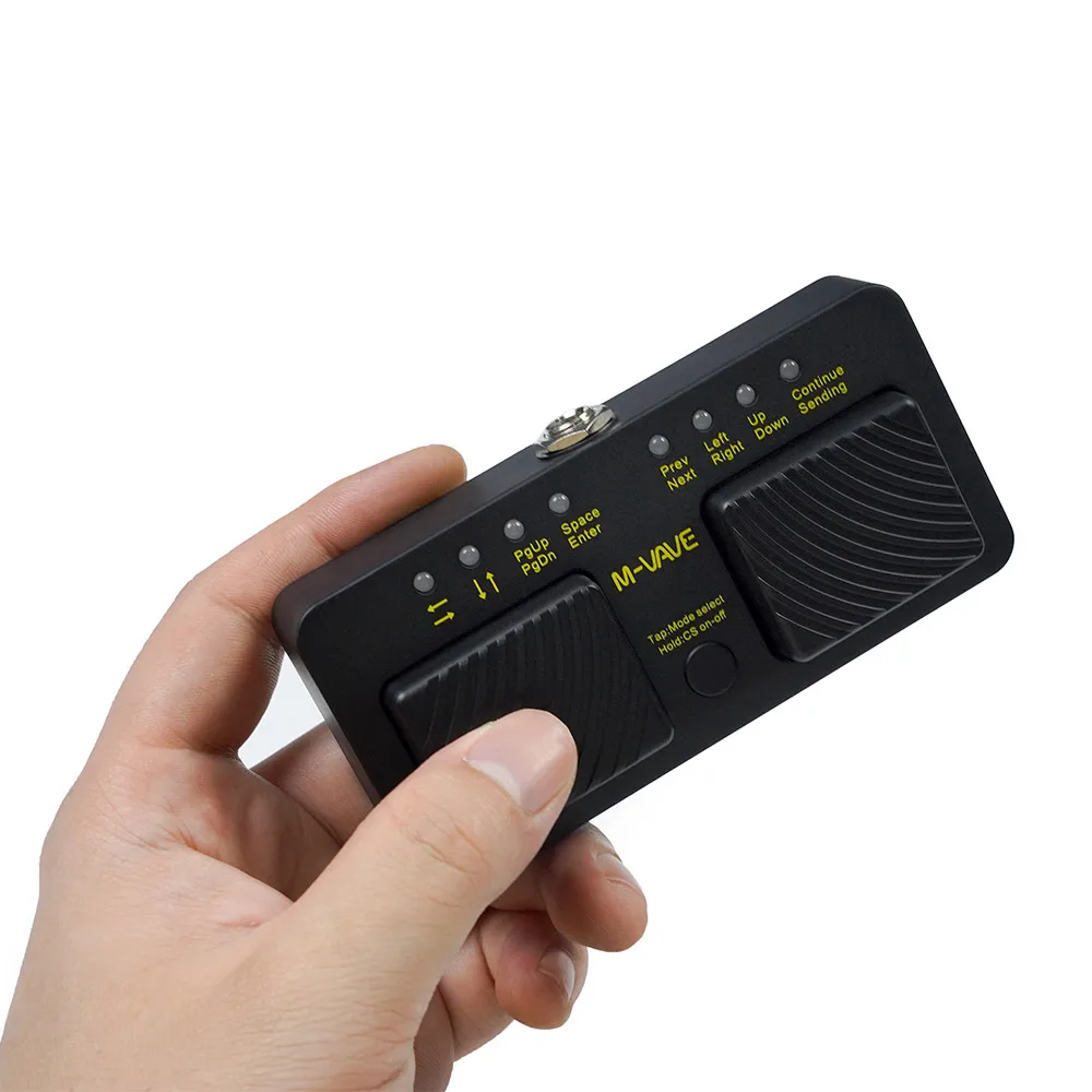 

M-VAVE Cube Turner Pro Wireless Bluetooth Page Turner Foot Pedal USB Rechargeable for iPad/iPhone/Tablet/Smart Phone Tools
