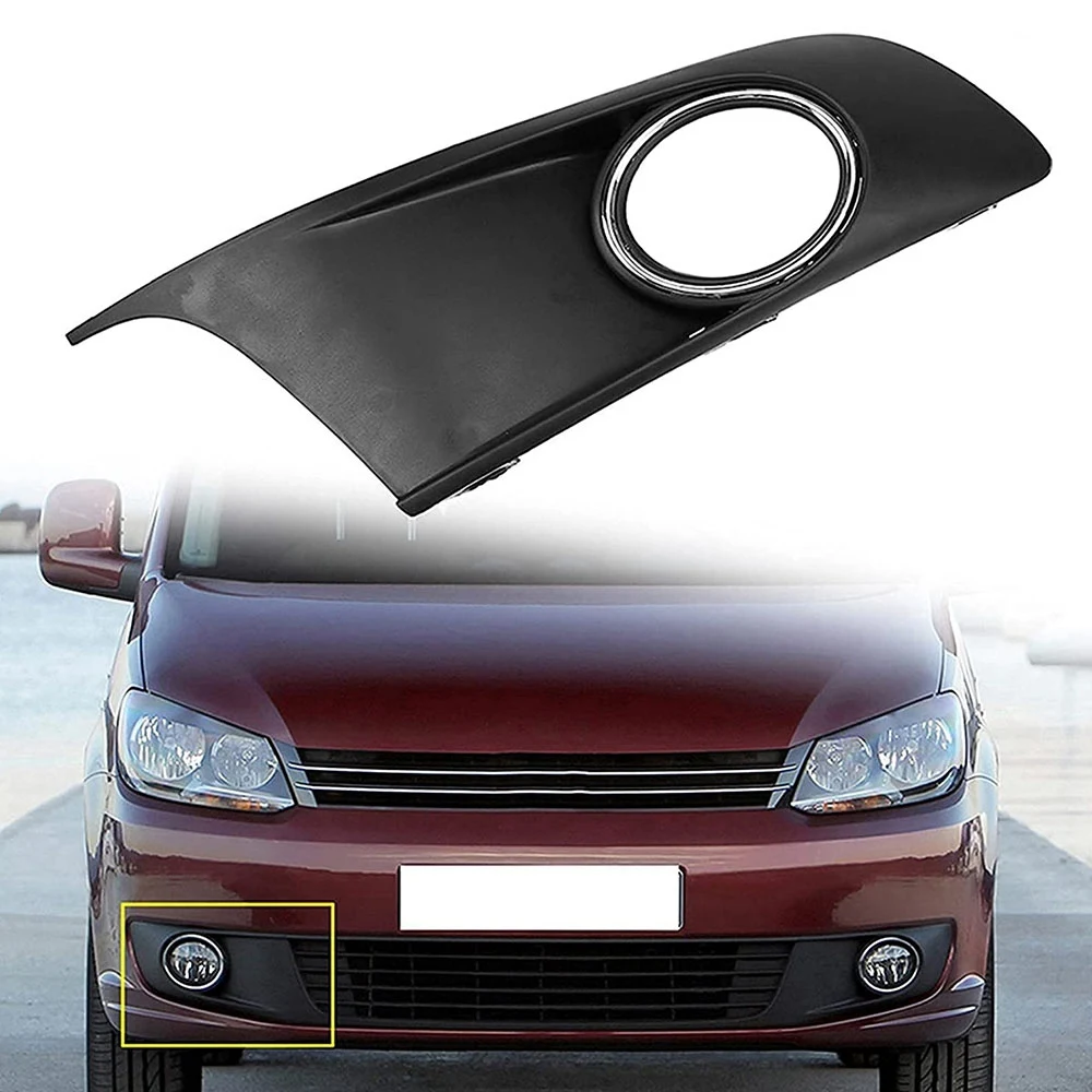 

A19Q-Хромированный передний бампер автомобиля, правый противотуманный фонарь, противотуманная фара, вентиляционная решетка, крышка для-Touran Caddy 2010-2015 2K 5853666 A