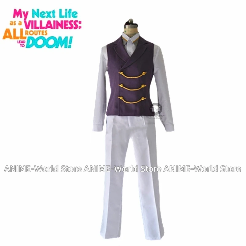 My Next Life As A Villainess: All Routes Lead To Doom! Prince Geordo Stuart Cosplay Costume Unifrom Adult Outfit Fancy Suits