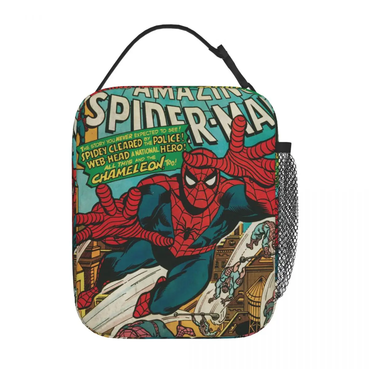 Spider-man Spiderman Insulated Lunch Bag Large Lunch Container Cooler Bag Tote Lunch Box School Outdoor Bento Pouch