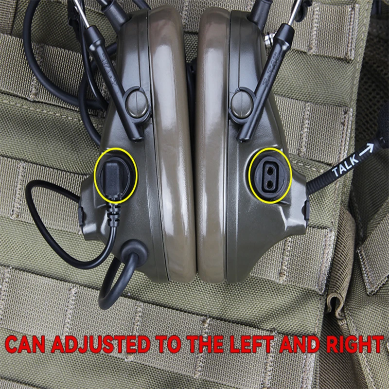 Z-TAC Tactical Headset Pelto Comta III Dual PTT Noise Reduction Pickup Military nAirsoft Accessories Headset Hunting Shooti