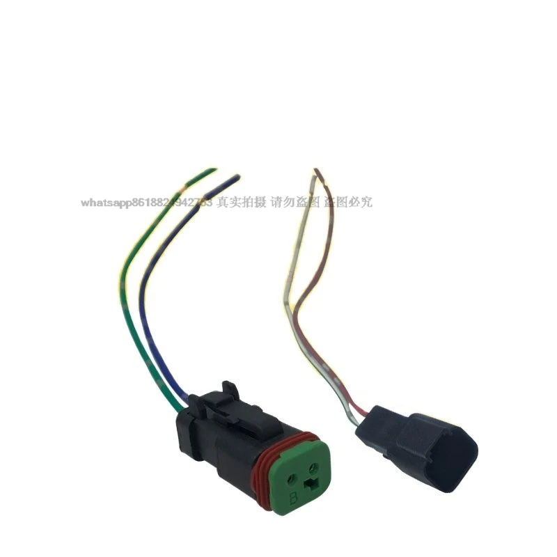 For CATERPILLAR CAT KOMATSU PC 7 high temperature wire plug Small square plug Hydraulic pump solenoid valve plug Excavator parts