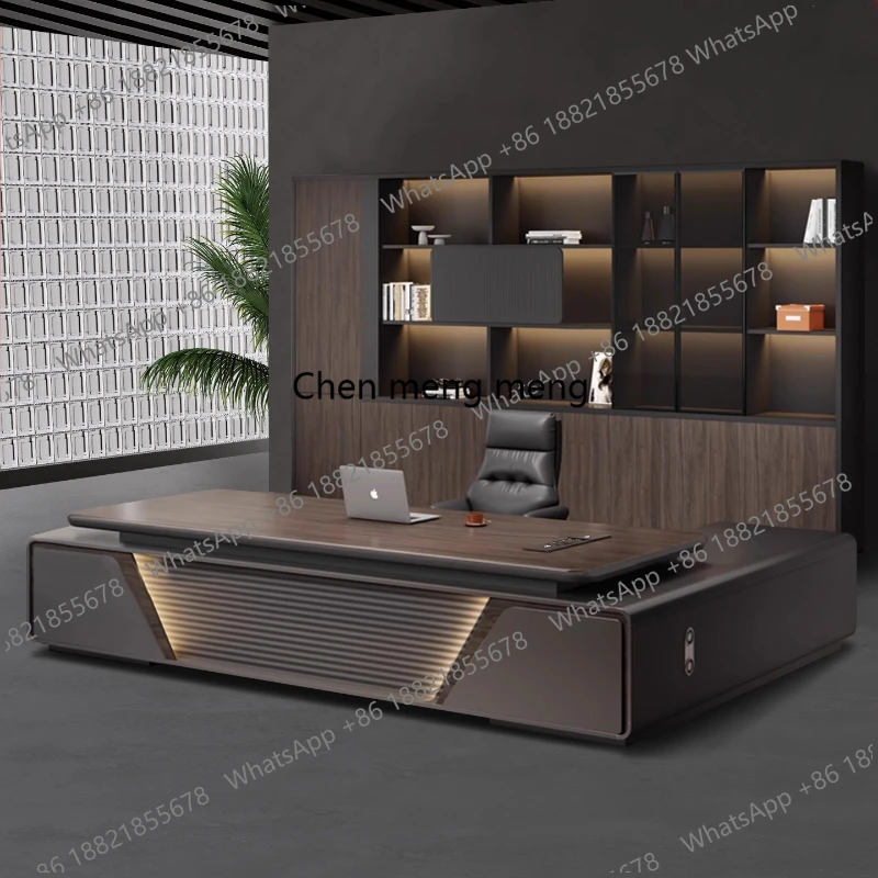 A55 L Shaped Computer Desk Sedentary Executive Table Organizer Gaming Filing Cabinet Workshop DesktopWriting Industrial Furnitur