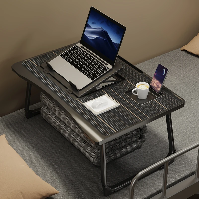 Klappbarer Laptop-Tisch, Höhenverstellbarer Laptop-Ständer, Lese-Laptop-Tisch, Frühstückstablett für Zuhause, Bürotisch, Schreibtisch mit Schubladen