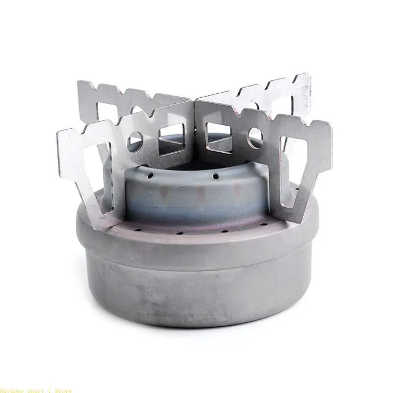 A0KA Outdoor Stainless Stove and Rack Combo Set Portable Stove with for Cross Stand Stove Rack Support Stand